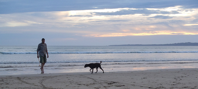 summer evening on the beach