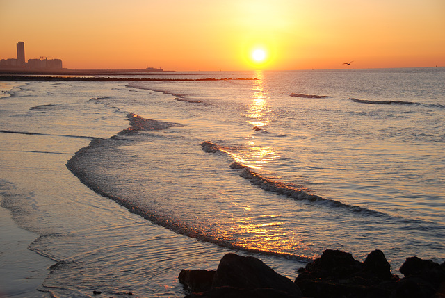 Sunset in Bredene (Belgium)