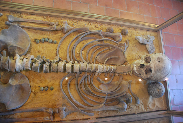 Dead French soldier from the Battle of Waterloo