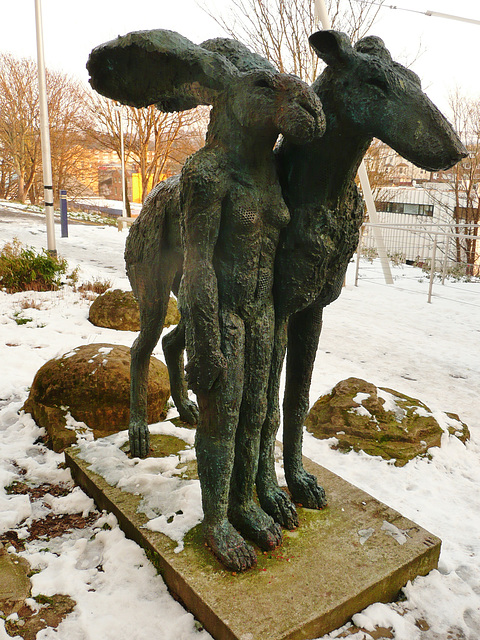 sculpture on old high street, folkestone