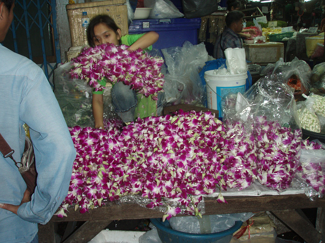 piles of orchids