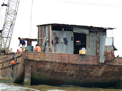 Working on a Dredger