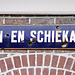 Some street signs of Leiden: Rijn en Schiekade