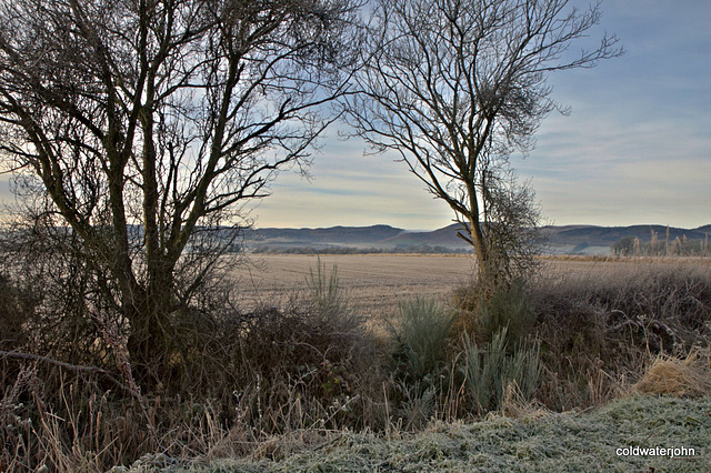 View west off the Great North Road, the A9, a few miles north of Perth