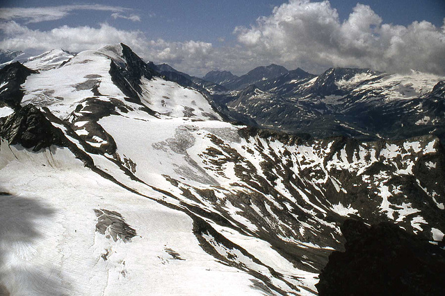 Snowclad Mountains above Kaprun