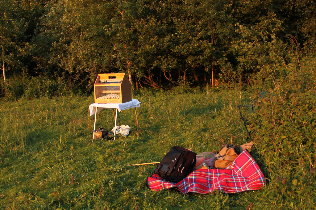 Our Actinic Moth Trap and Camp