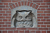 Owl ornament on the Nieuwe Uilenburgerstraat in Amsterdam
