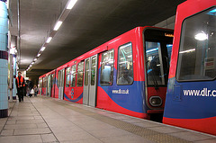 Dockland Light Railway at Island Gardens Station