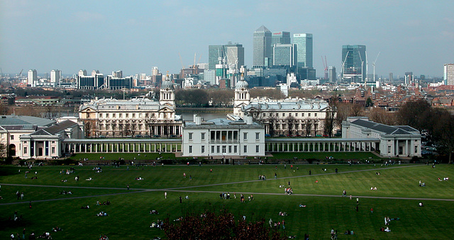 View of London from the Greenwich Observatory