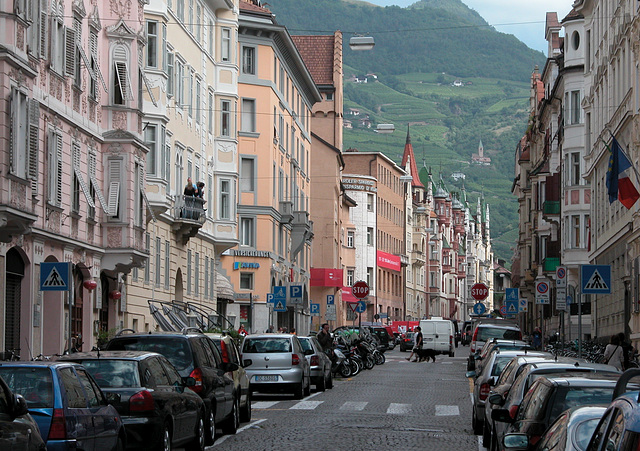 Holiday day 3: Savings Bank Street in Bozen (Bolzano)