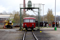 Rail bus at the sand station