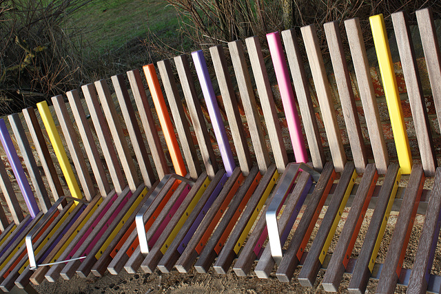 Long Bench at an angle