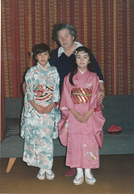 1970 - in kimono with Oma