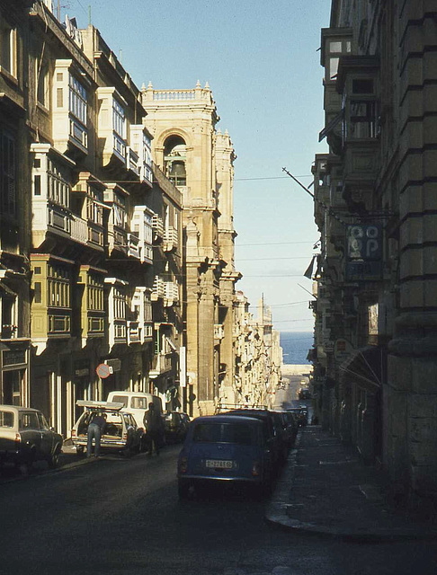 Valletta Street with Balconies