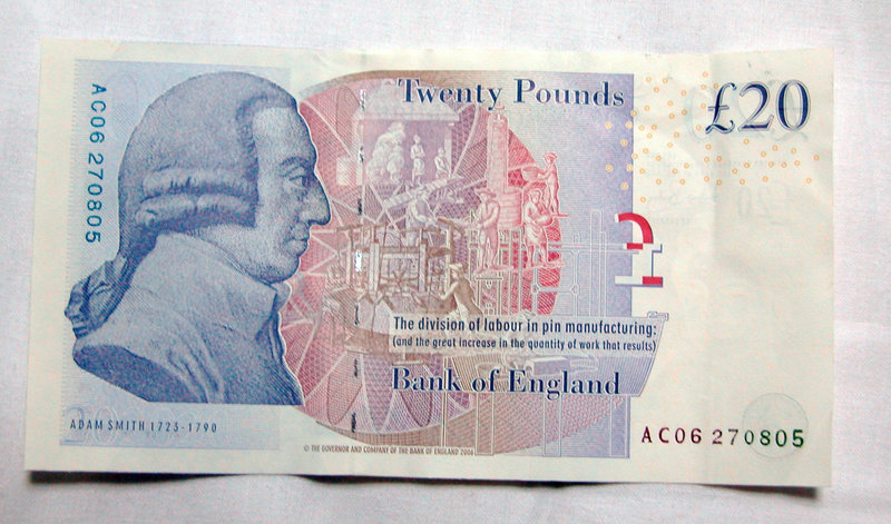 New 20 pounds note