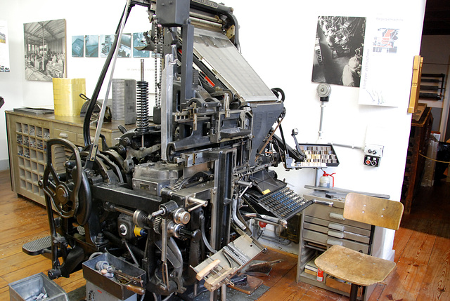 Het Grafisch Museum (the printing museum) in Groningen: Intertype typesetting machine