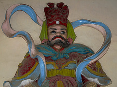 Wooden Effigy of a Guardian at the Thien Mu Pagoda