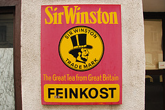 Advertisement for Sir Winston tea