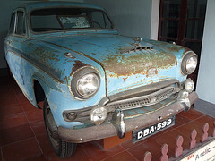 Martyr's Car Displayed behind the Dai Hung Shrine at the Thien Mu Pagoda, near Hue