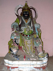 Wooden Effigy of a Guardian at the Thien Mu Pagoda