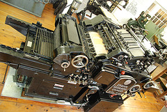 Het Grafisch Museum (the printing museum) in Groningen: Heidelberg rotation printing press