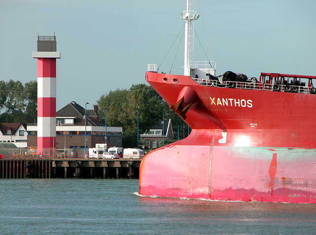 Xanthos passing the Hook of Holland