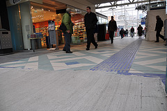 New tiles on the Leiden Central station floor