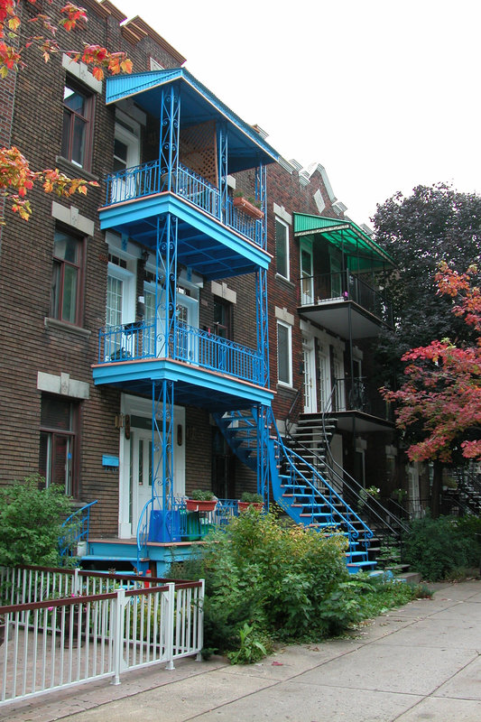 Montreal images: staircases and colours