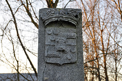 Border post of the town of Valkenburg