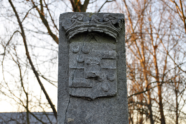 Border post of the town of Valkenburg