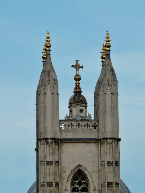 st.mary aldermary and st.paul's cathedral, london