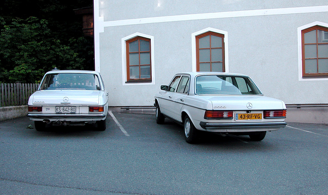 Holiday day 5: My Benz next to a Mercedes-Benz 220 D