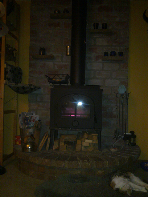 the new wood heater!