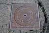 Holiday 2009 – Manhole cover of Giordan Frères of Nice in Isola, France