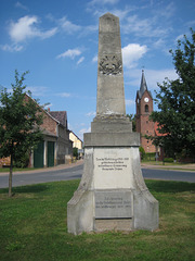 Denkmal 1. und 2. Weltkrieg - Oehna