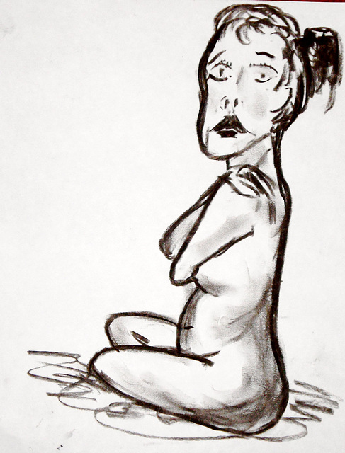 Now what? Life drawing session North Pole Grange  22 Dec 2010