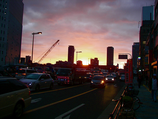 Sunset in Osaka