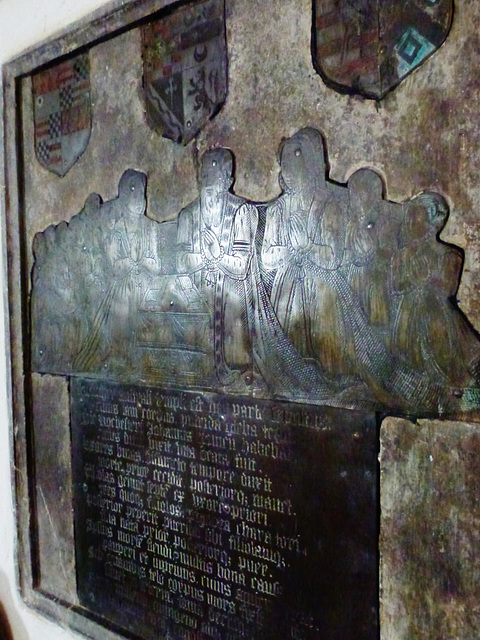 terling church, essex,later c16 rochester family brass, 1584