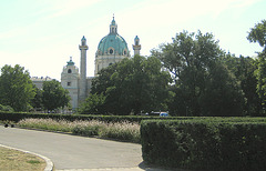 Wien, Karlsplatz und Karlskirche