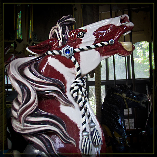 Carousel Horse: Pinto Beauty