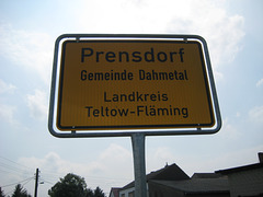 Ortseingang Prensdorf