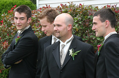 Groom, Two Brothers and Brother-in-Law