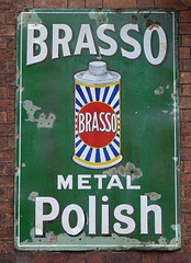 'Brasso'- Enamel Sign on Bewdley Station