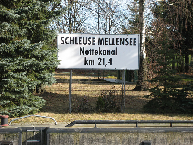 Schleuse Nottekanal - Verbindung nach Königs Wusterhausen