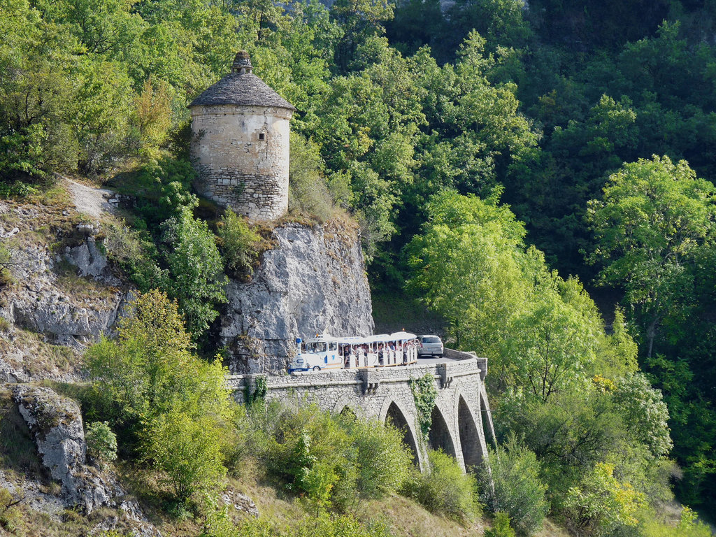 Rocamadour- Tourist Train Takes the High Road