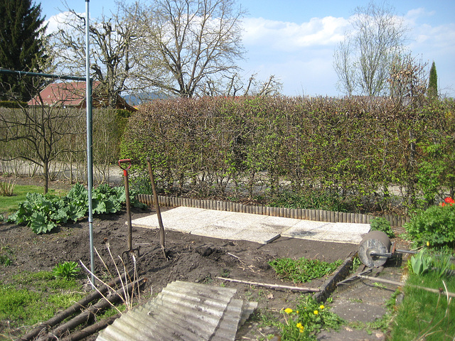 Der neue Sitzplatz im Garten