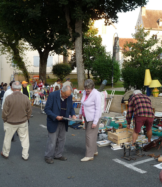 Souillac- Striking a Bargain at the Flea Market