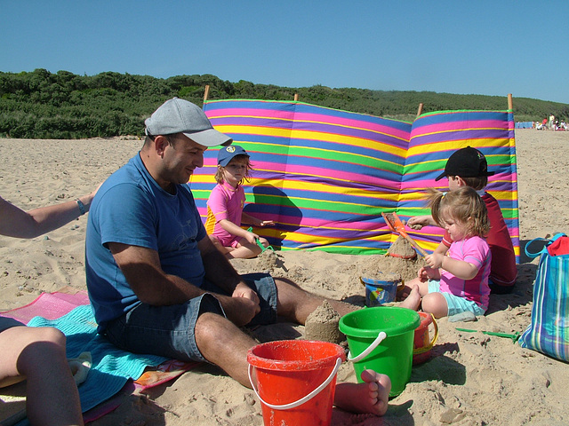 Gismondis on the beach