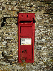 victorian post box, trebarwith, cornwall