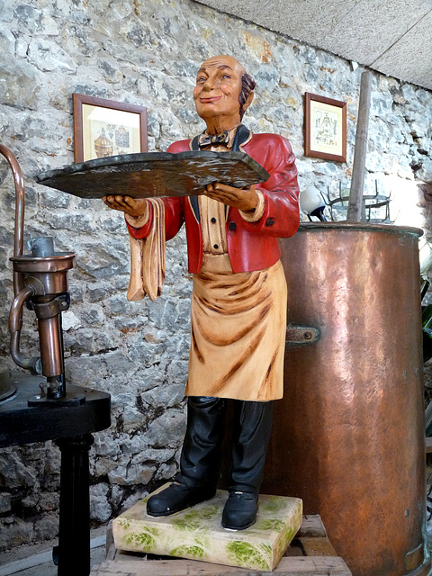 Souillac- Service at 'La Vieille Prune' Distillery Museum